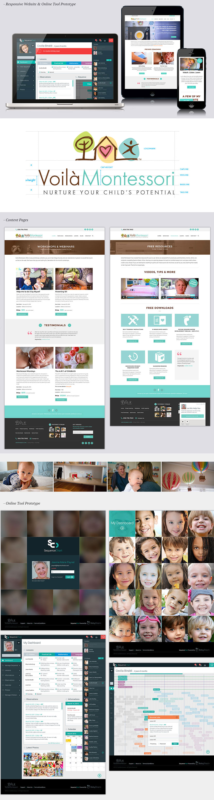 Voila Montessori Branding and Responsive Website