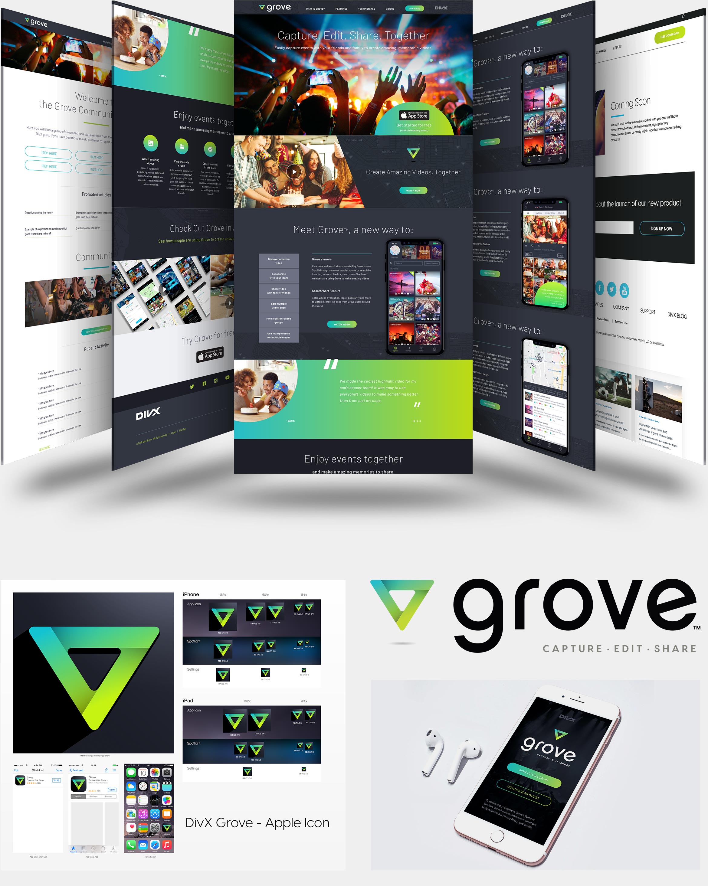 Grove Mobile App - Website